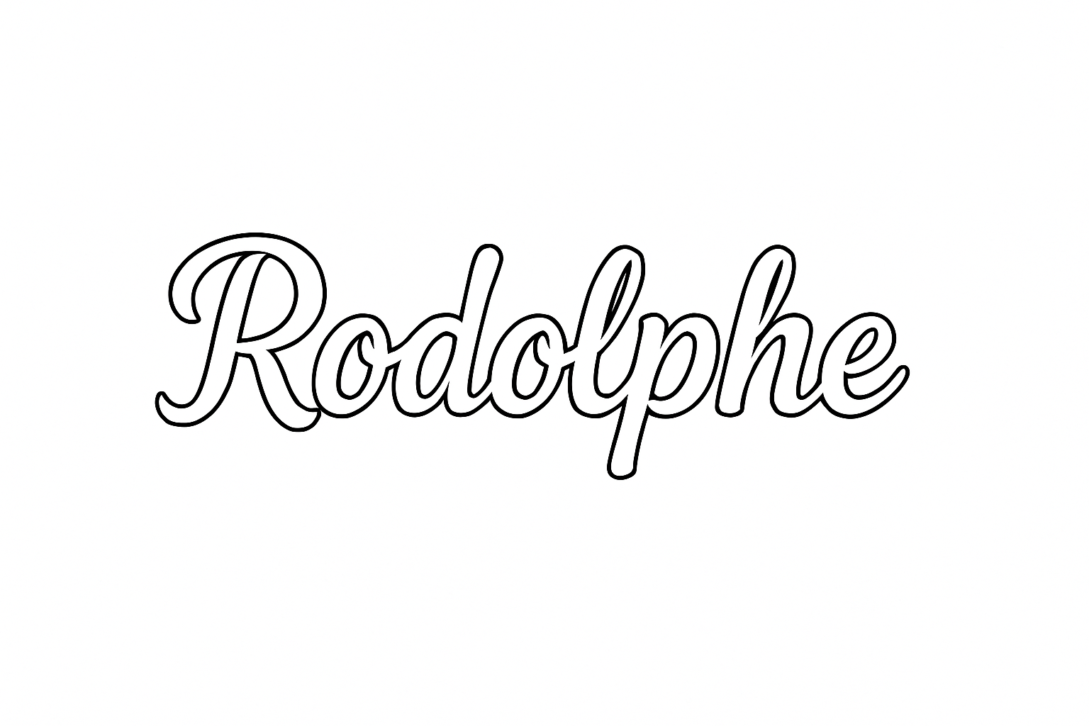 Coloriage Rodolphe