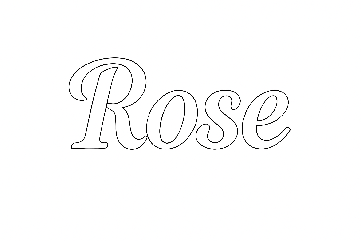 Coloriage Rose