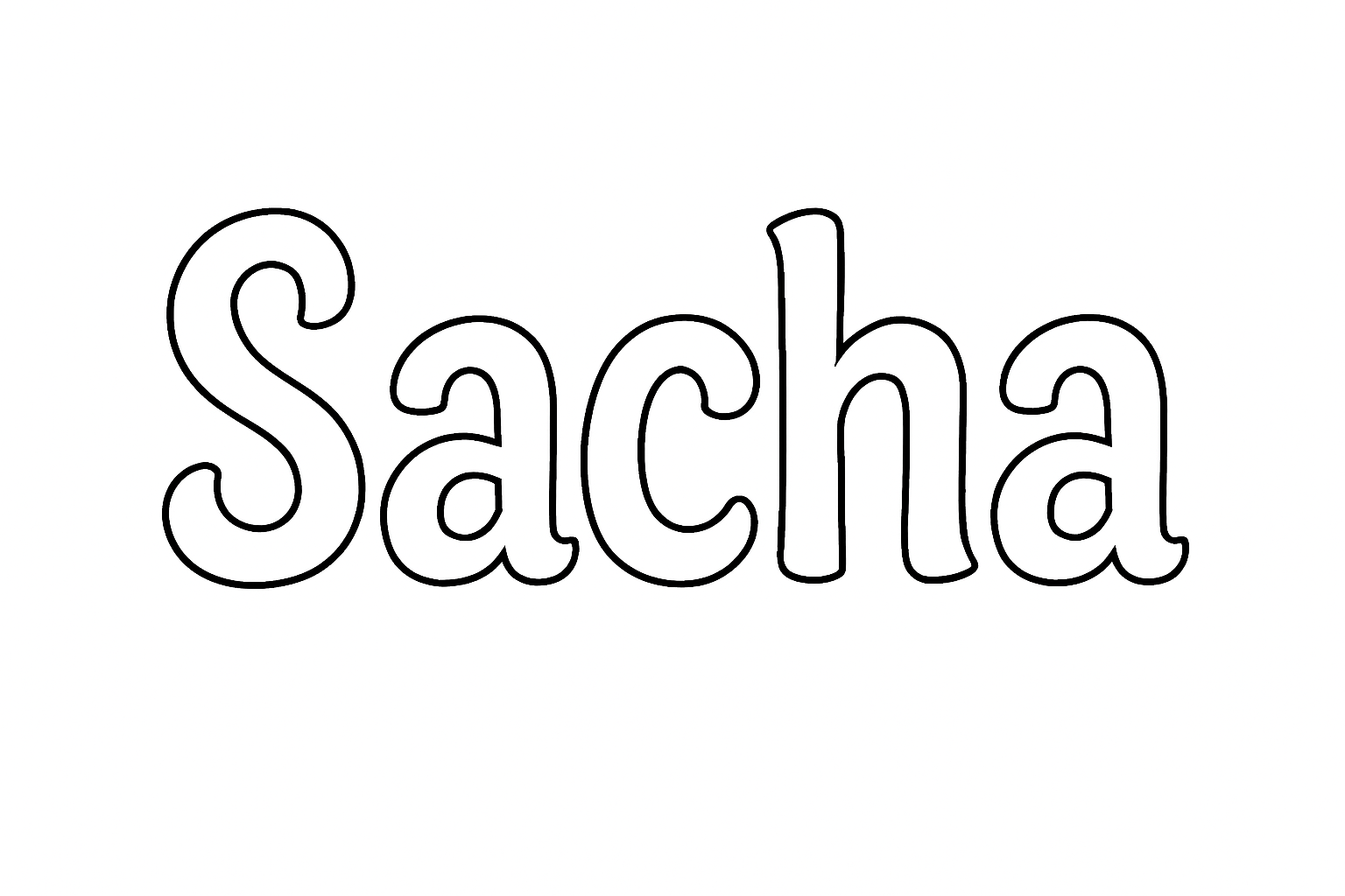 Coloriage Sacha