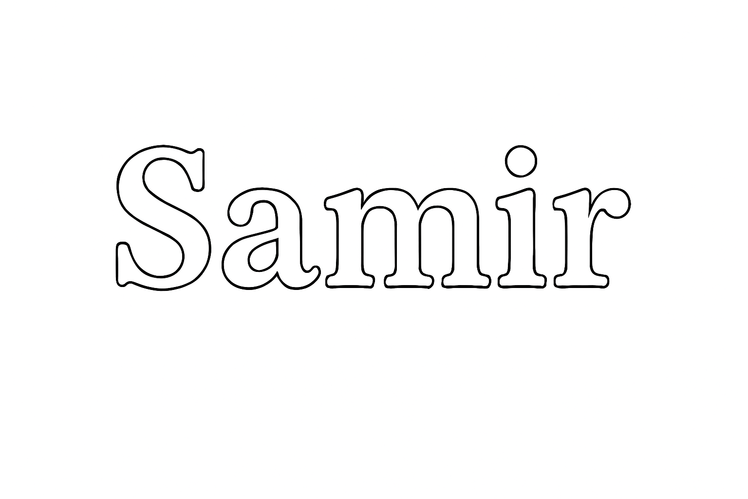 Coloriage Samir