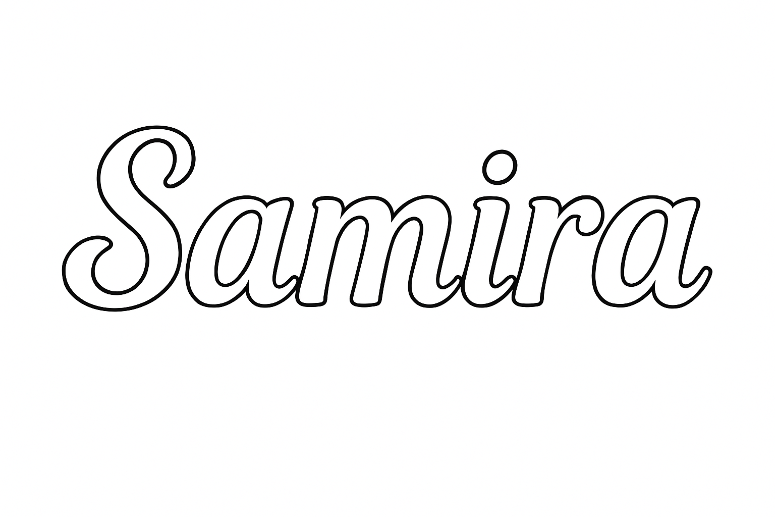 Coloriage Samira