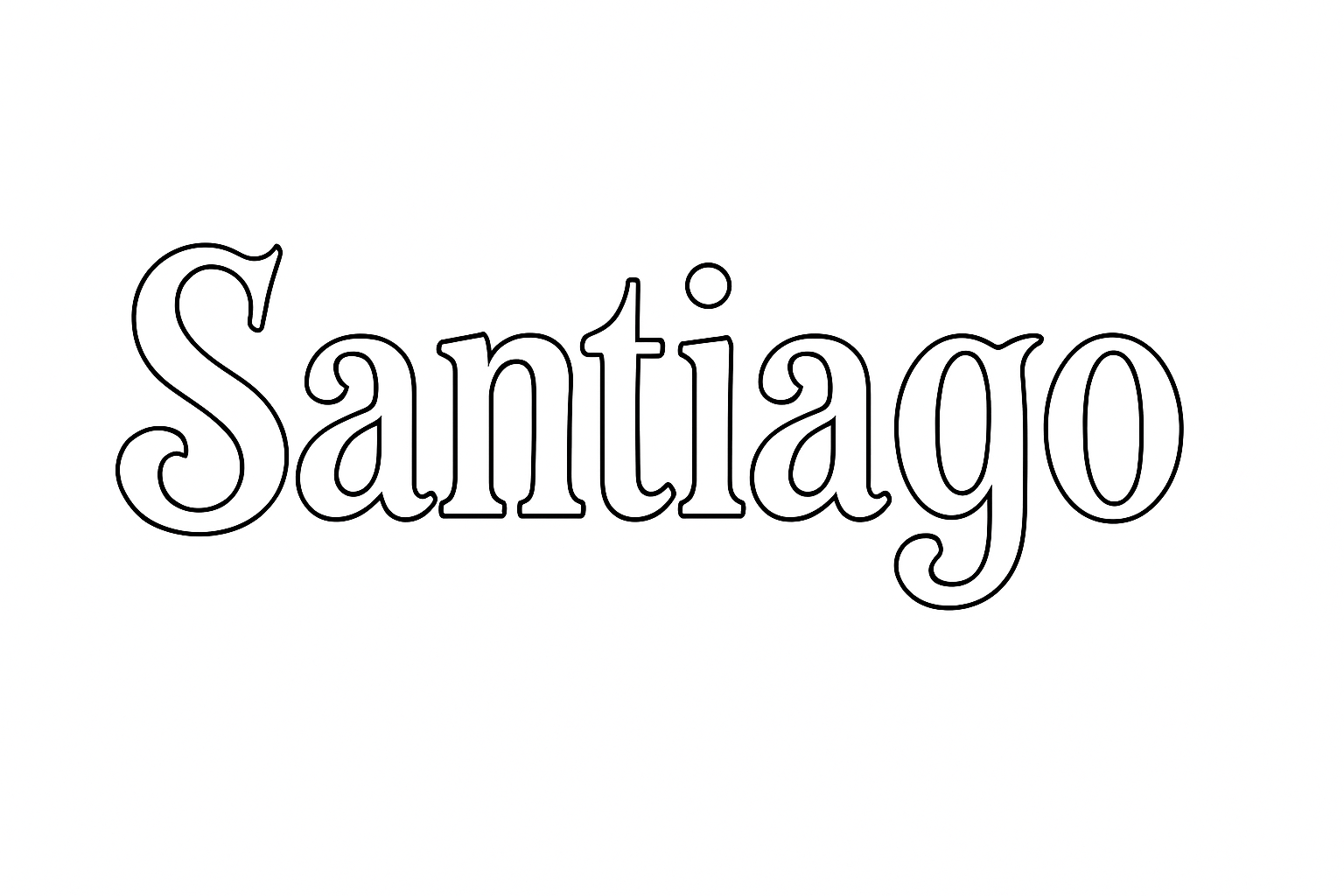 Coloriage Santiago