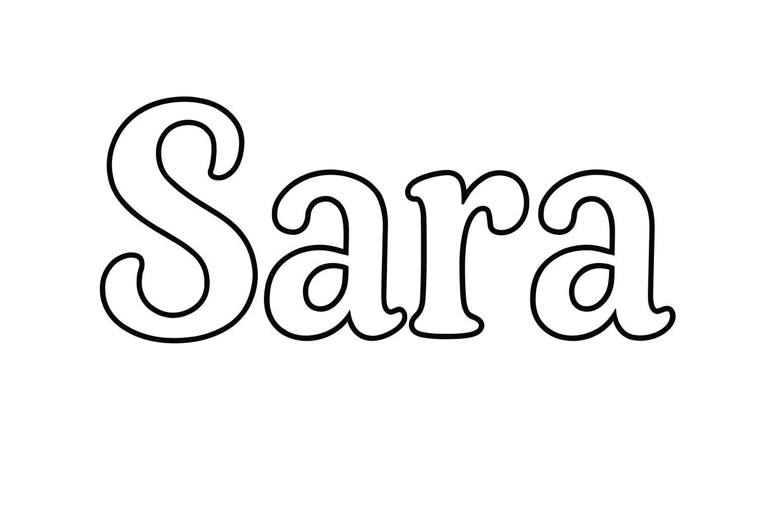 Coloriage Sara
