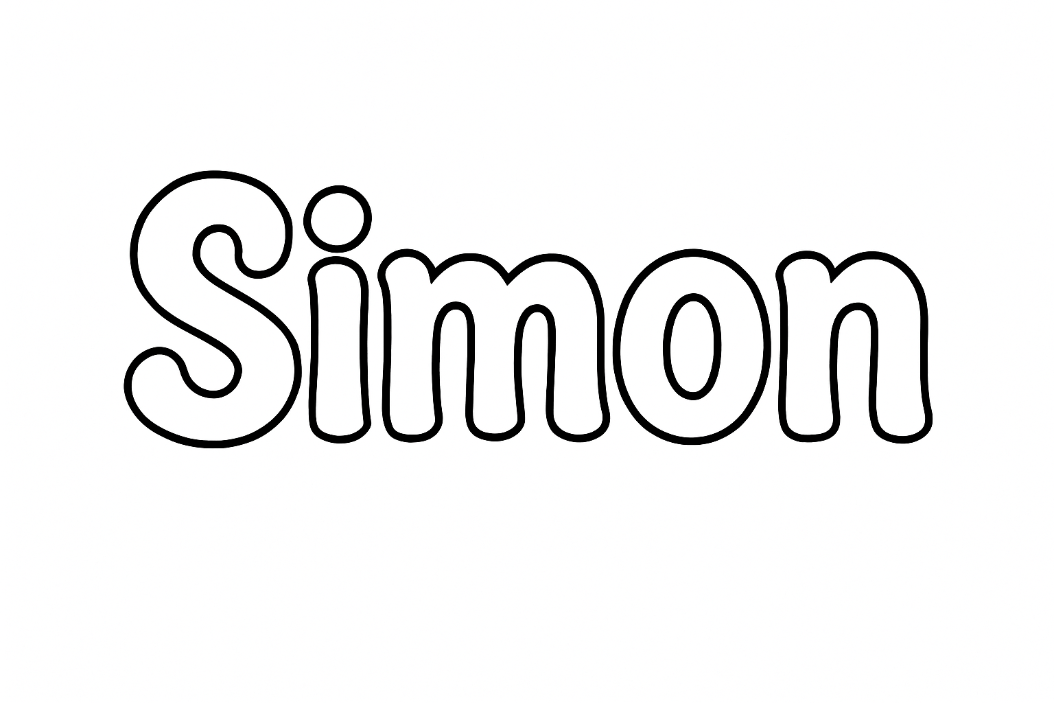 Coloriage Simon
