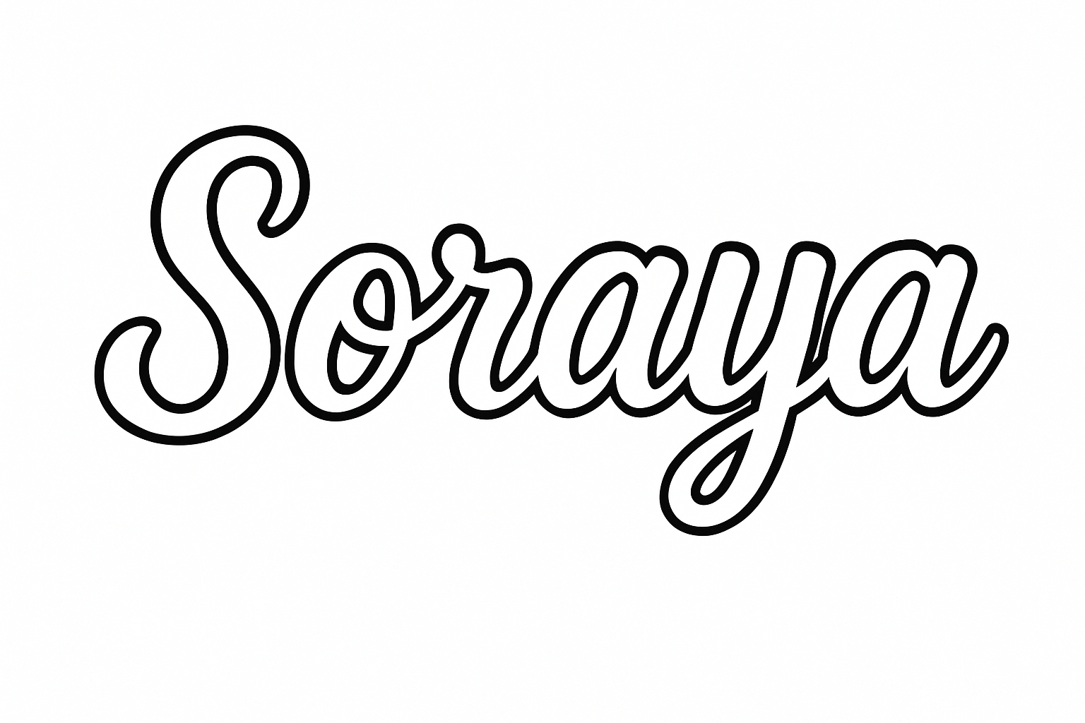 Coloriage Soraya