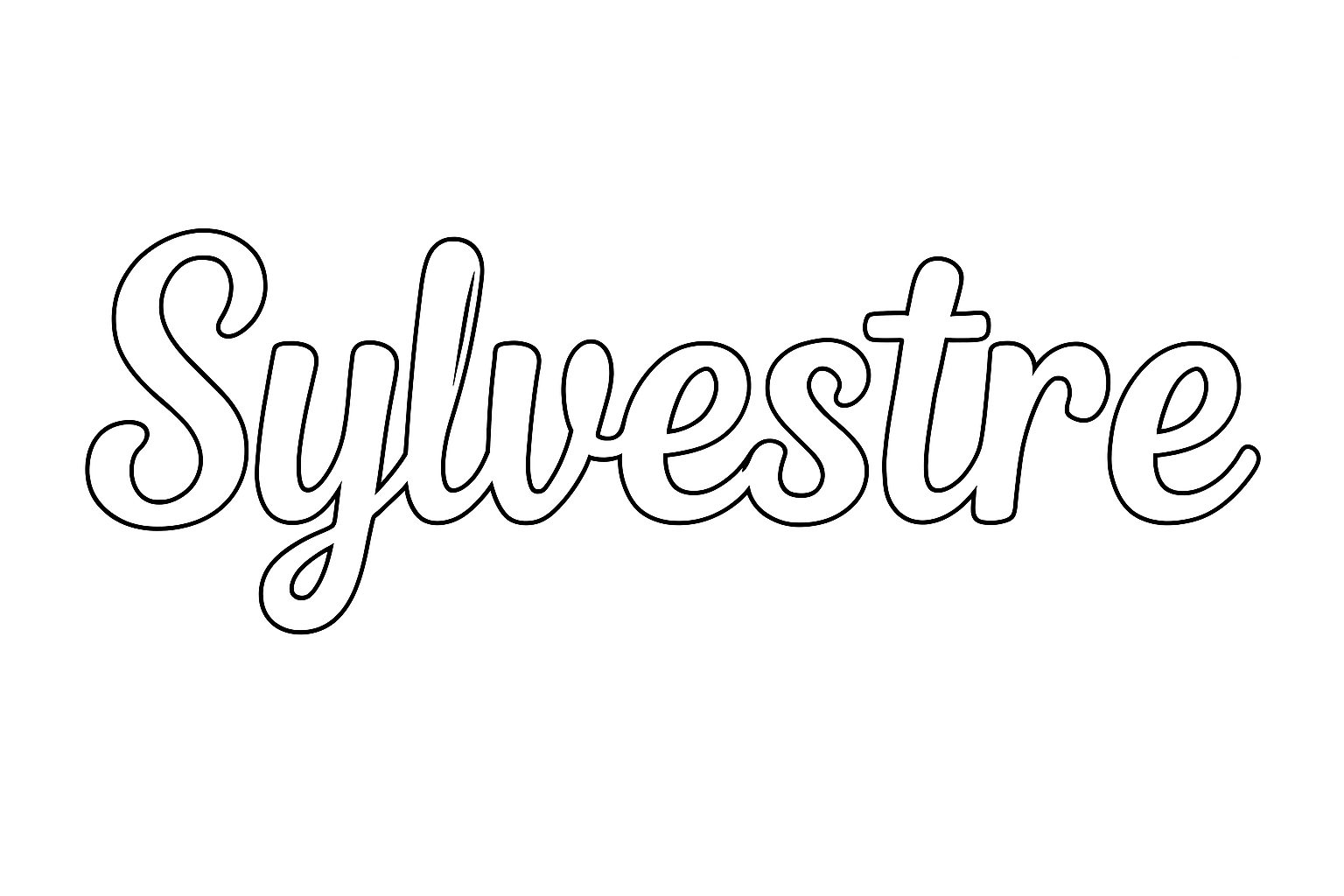 Coloriage Sylvestre