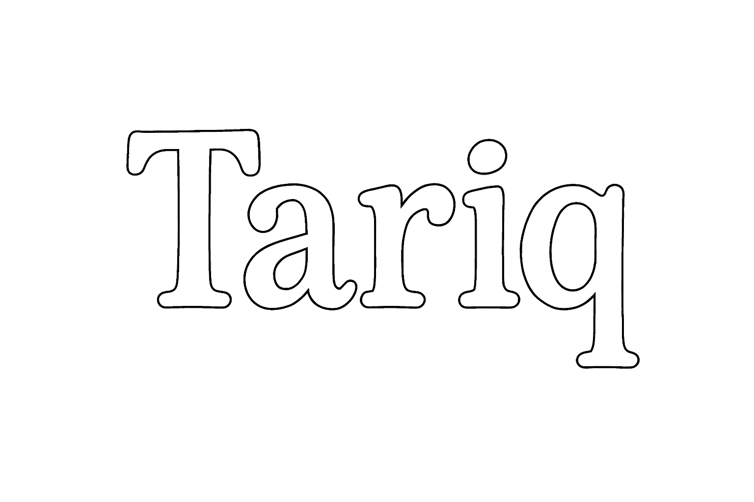 Coloriage Tariq