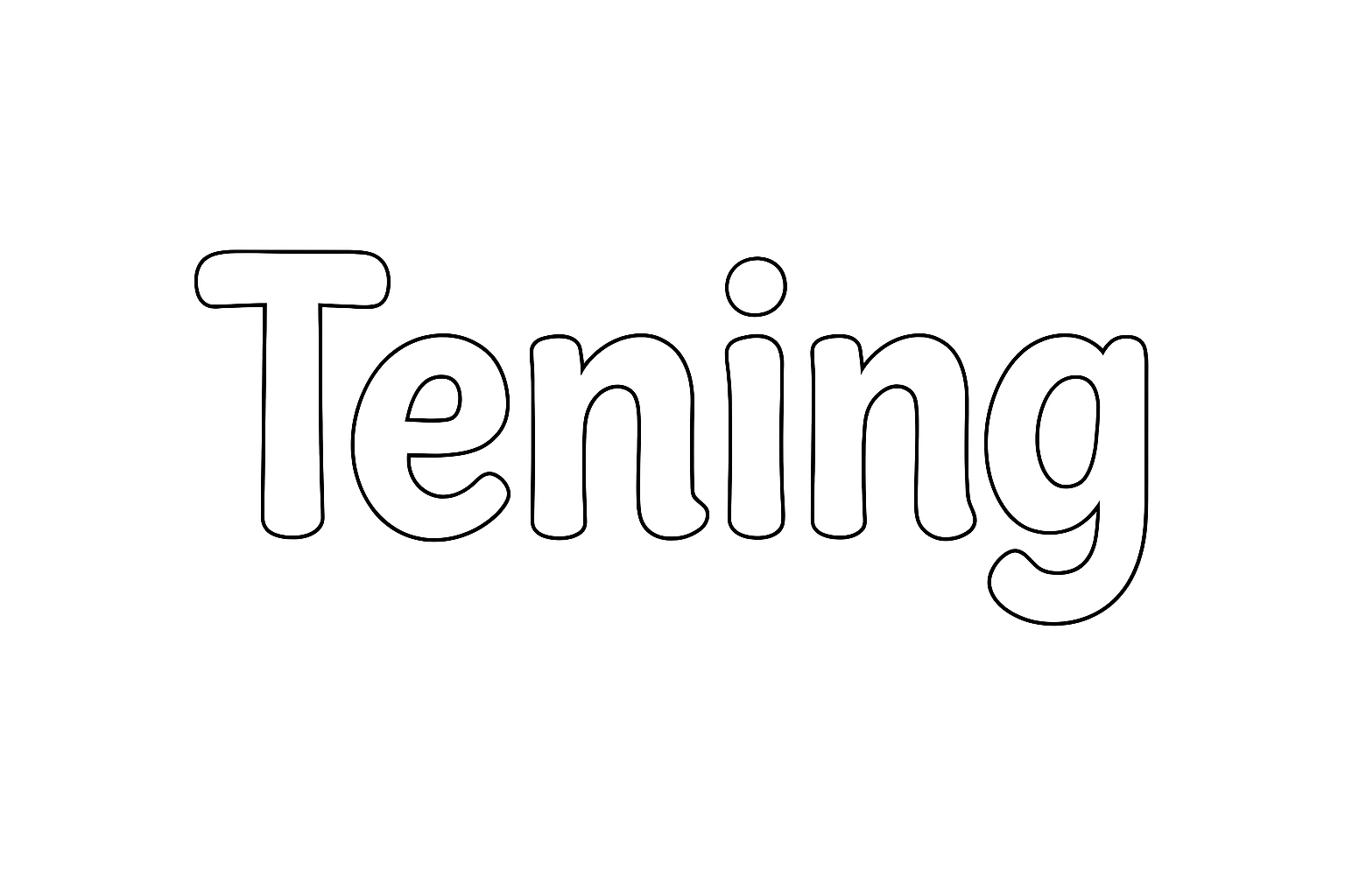 Coloriage Tening