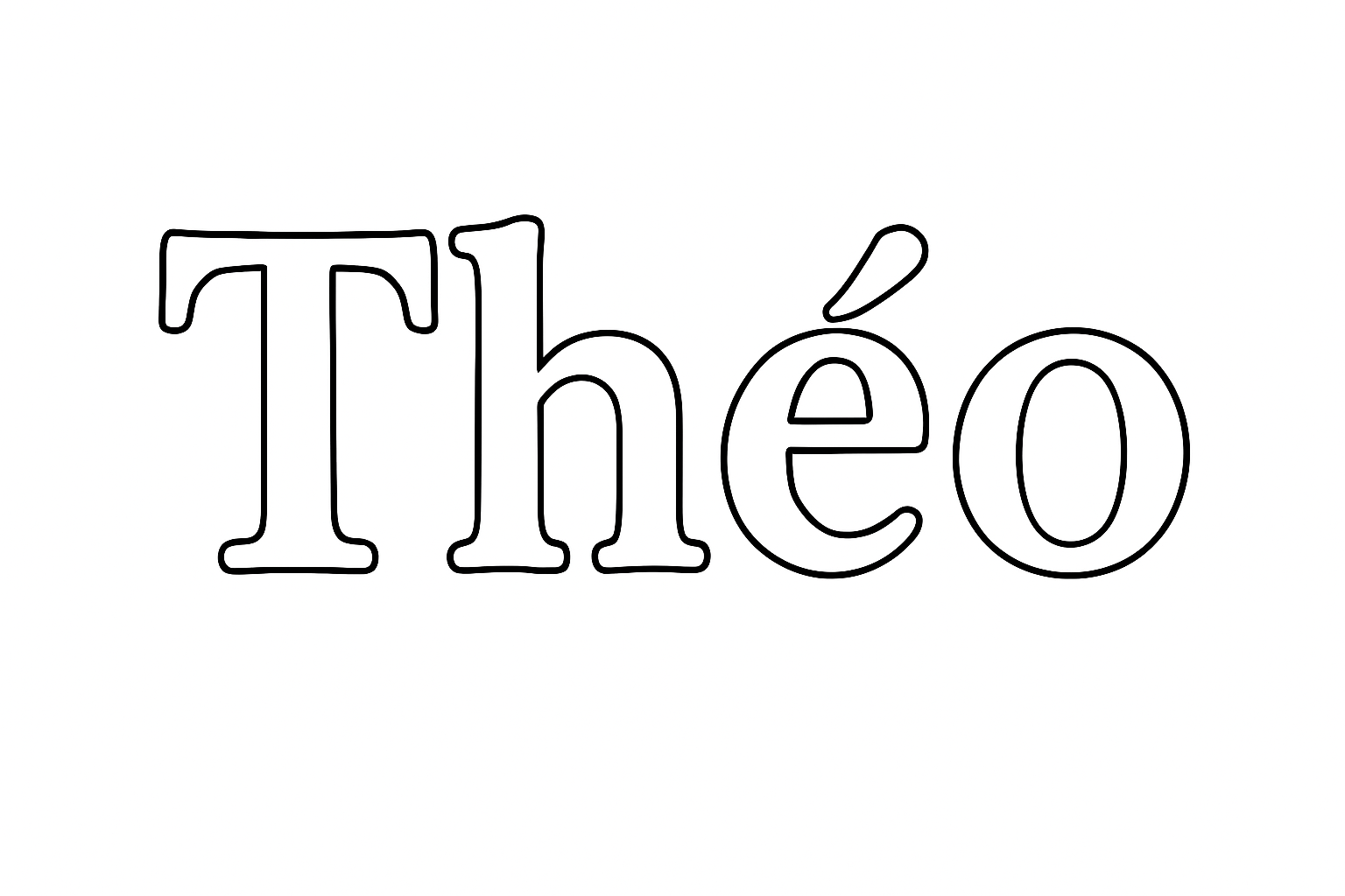 Coloriage Théo