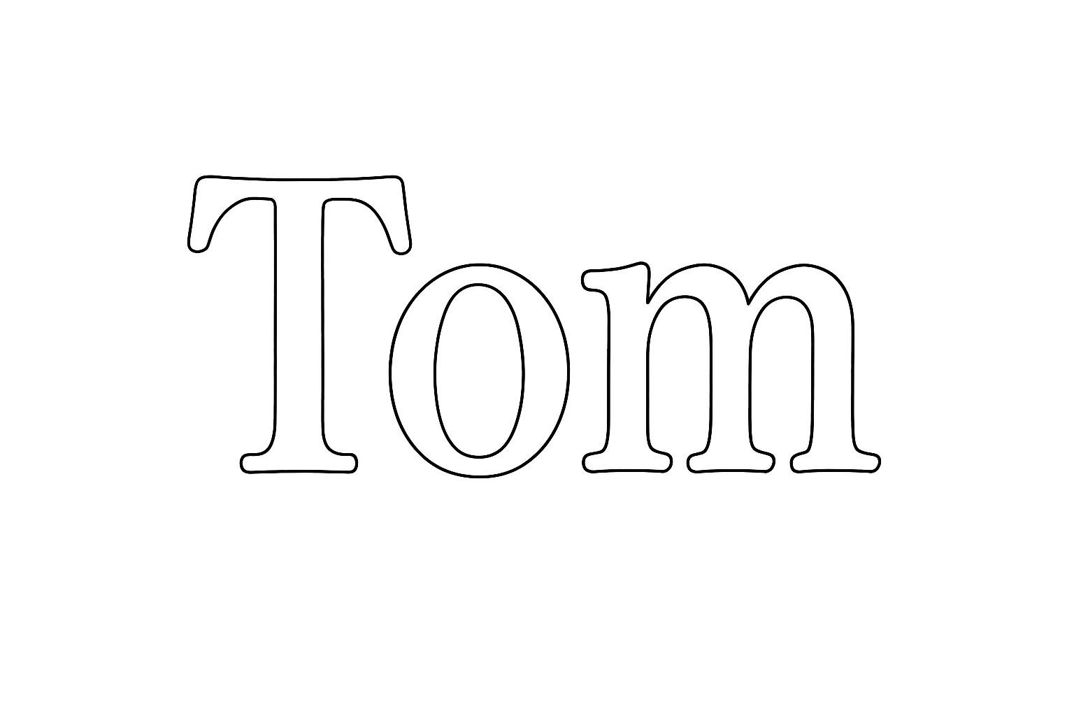 Coloriage Tom