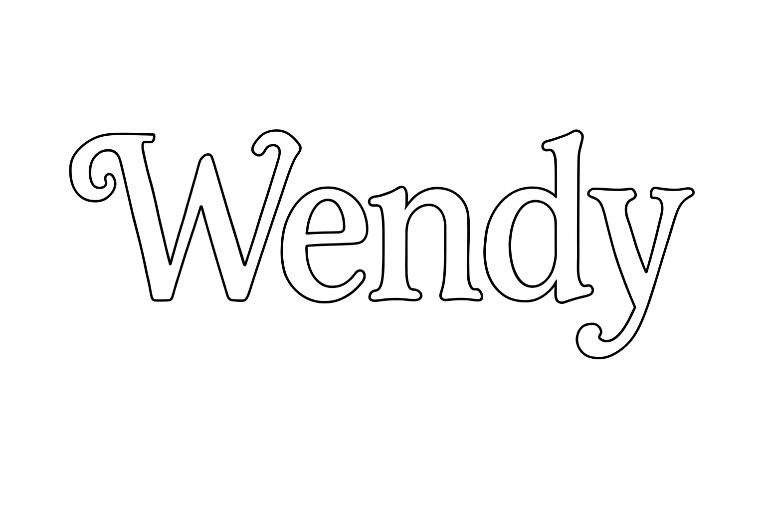 Coloriage Wendy