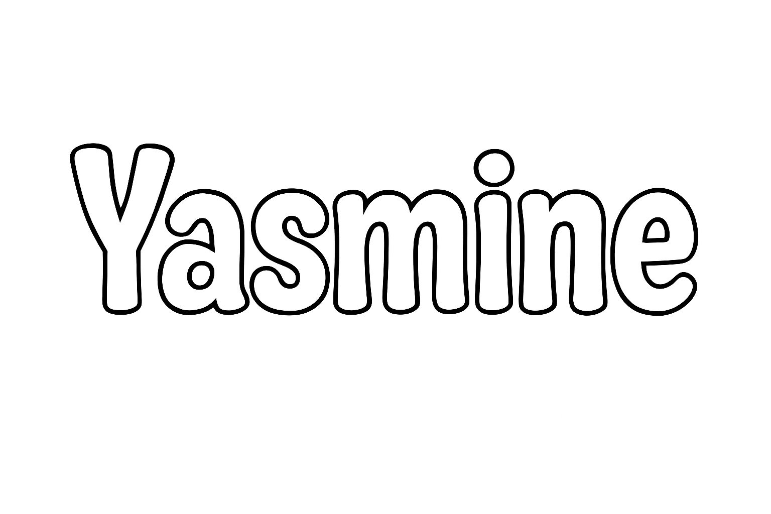 Coloriage Yasmine
