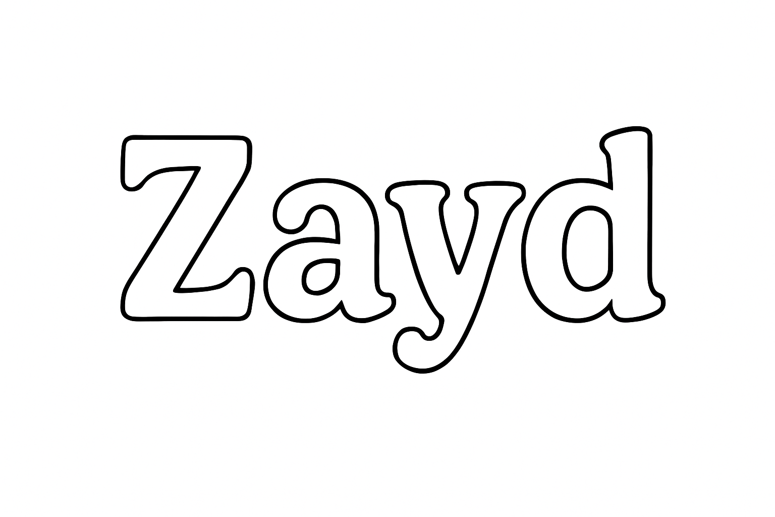 Coloriage Zayd