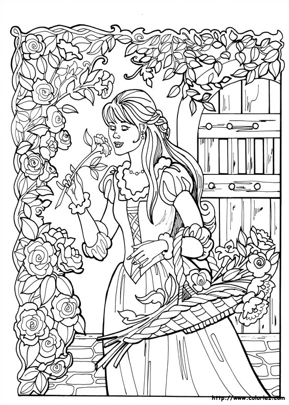 Princesse Léonora brosse ses cheveux