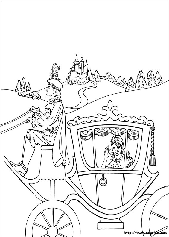 Princesse Léonora dans son carosse