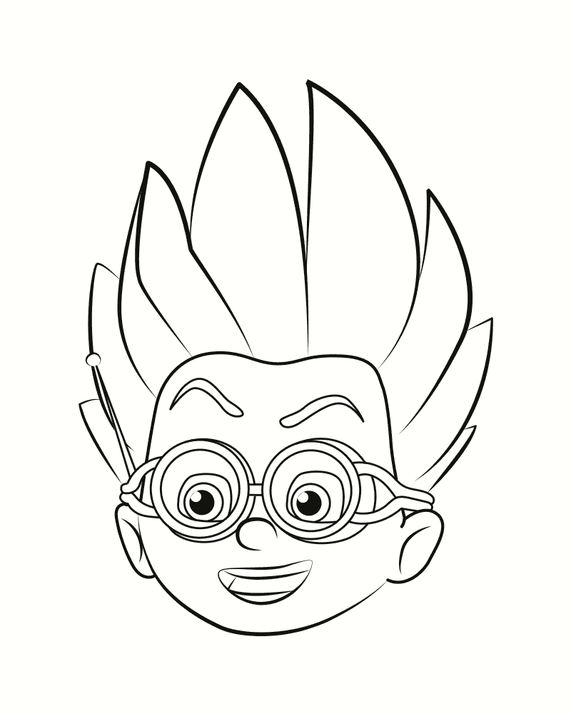Coloriage Pyjamasques portrait Romeo