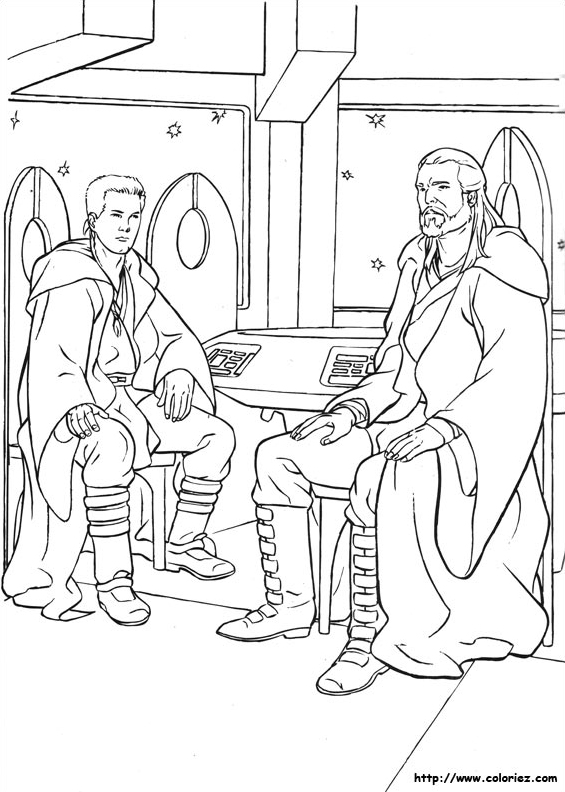 Qui-Gon et Obi-Wan attendent