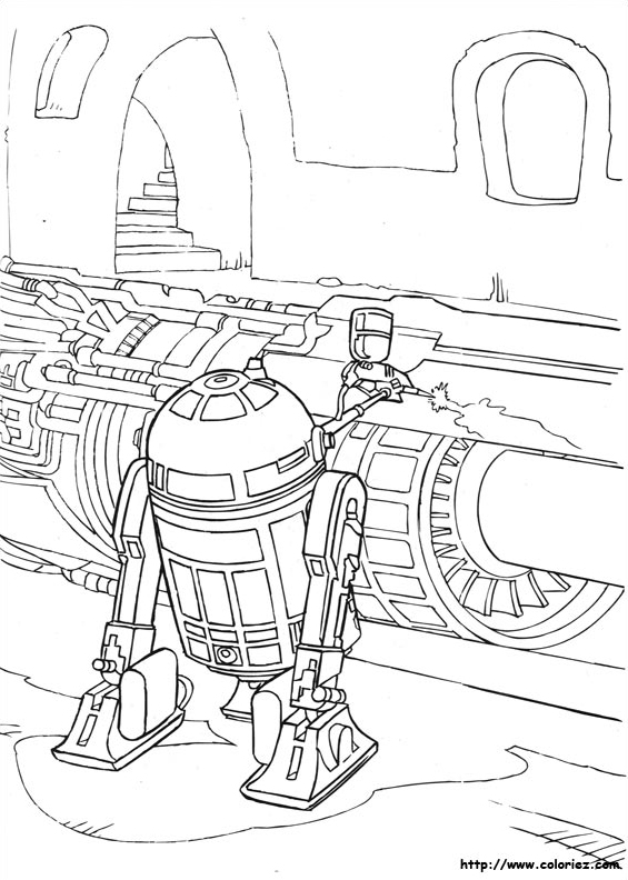 R2-D2 répare un Podracer