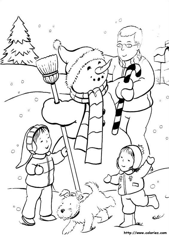 Réalisation d'un bonhomme de neige