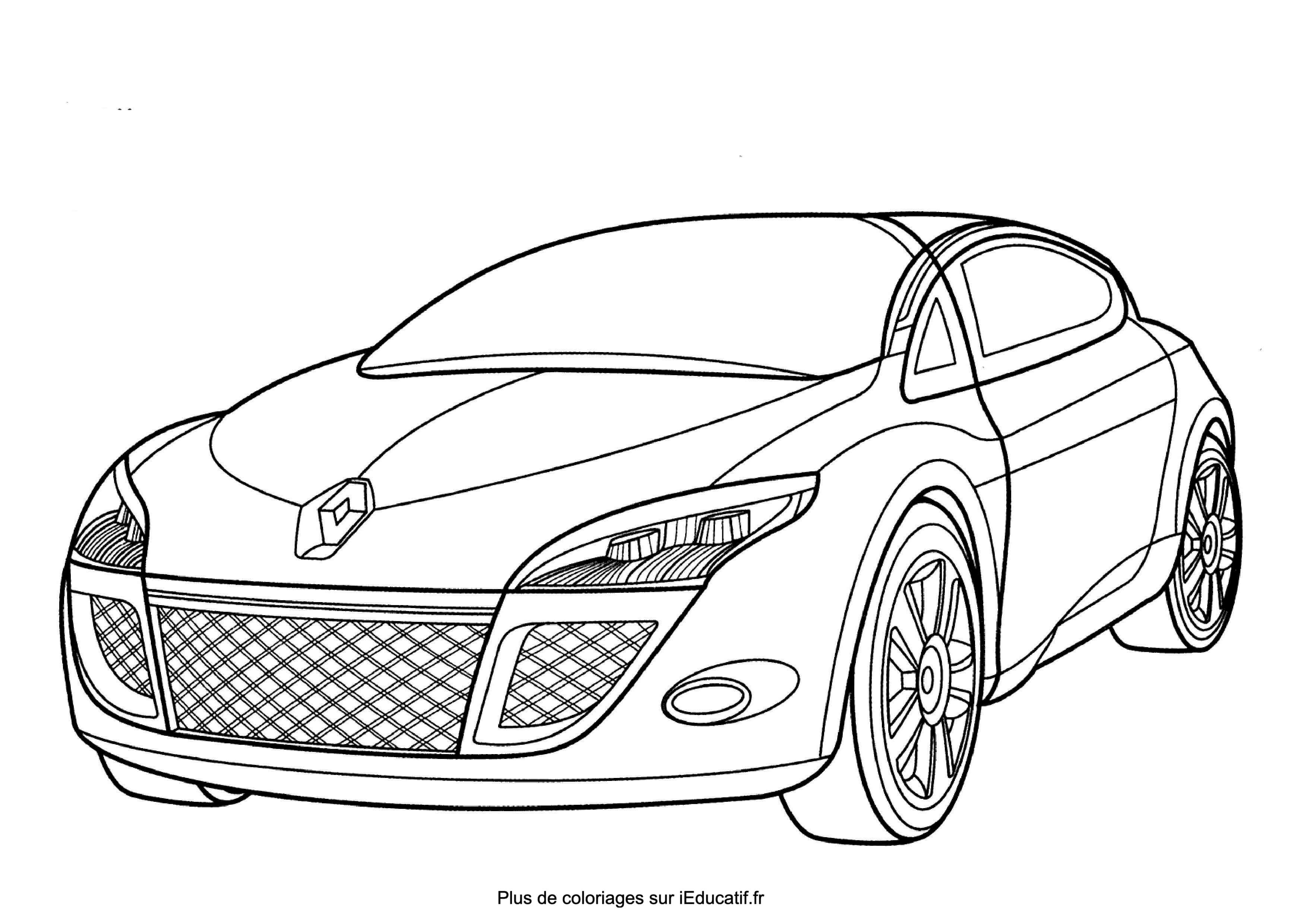 Coloriage Renault Mégane