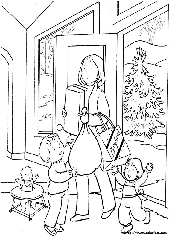 Retour des courses de Noël