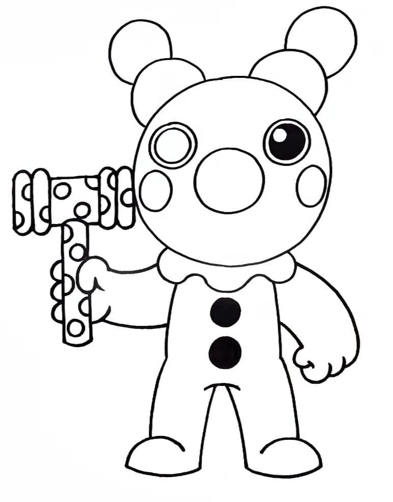 Coloriage Roblox clown