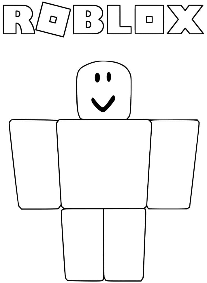 Coloriage Roblox facile