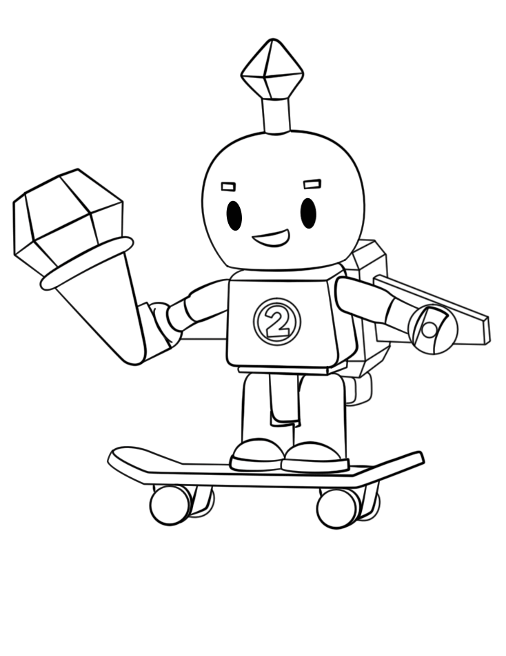 Coloriage Roblox robot