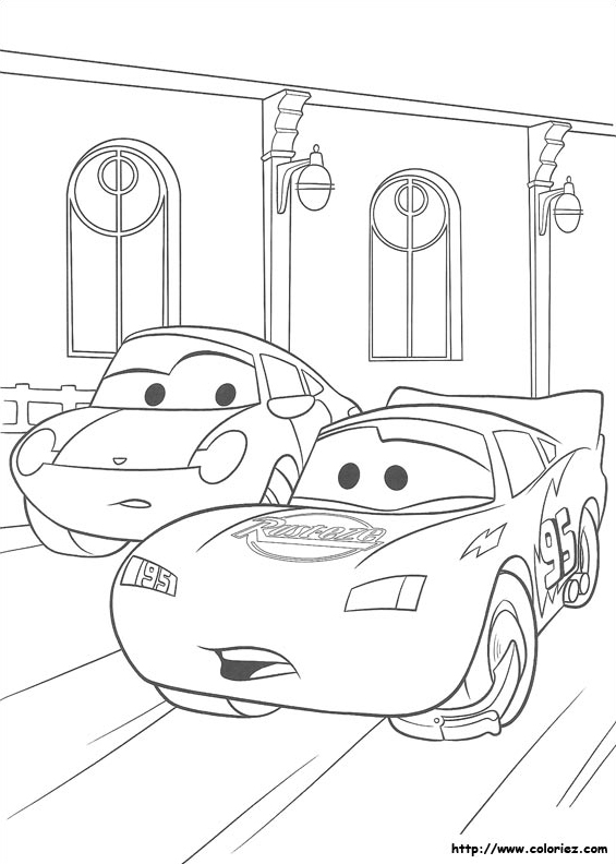 Sally et Flash McQueen