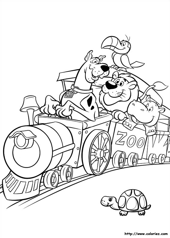 Scoubidou dans le train
