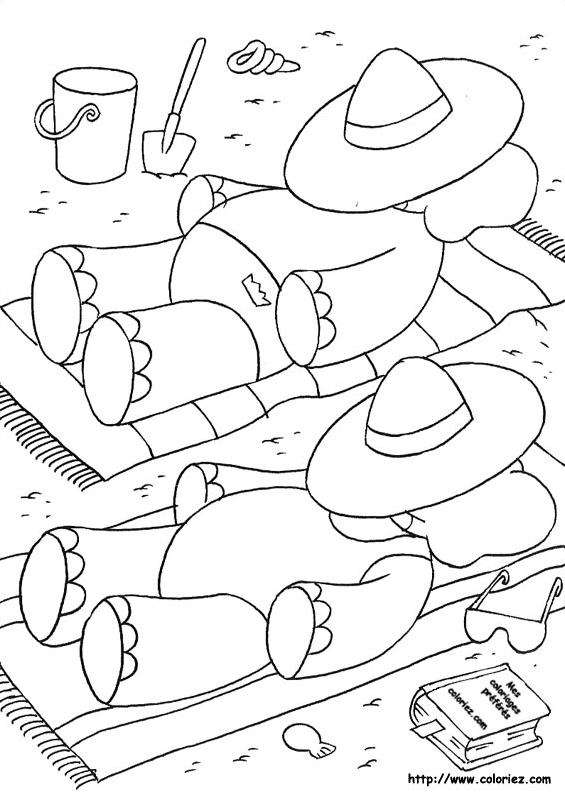 Séance de bronzage chez les Babar