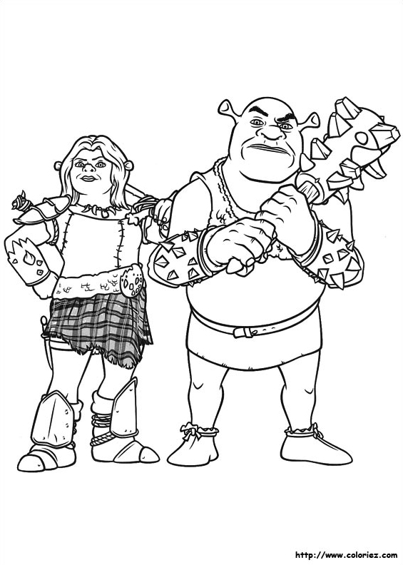 Shrek et Fiona ogres guerriers