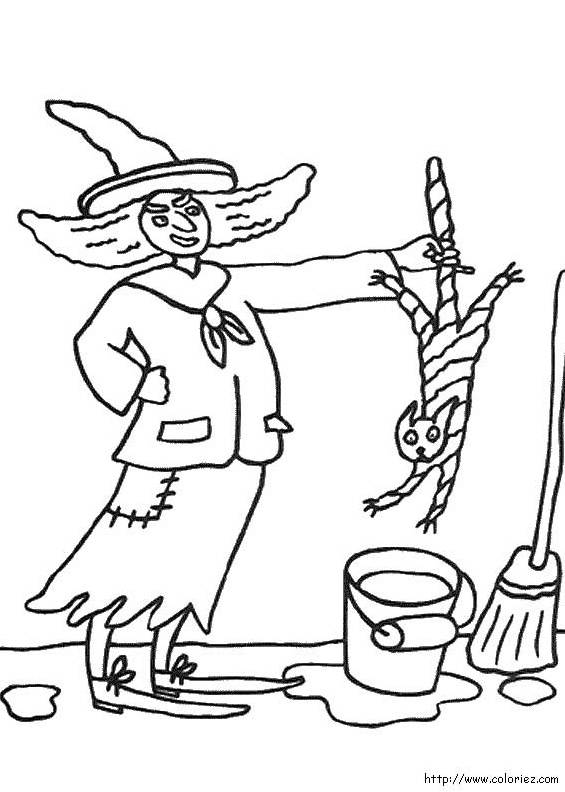Sorcière et son chat