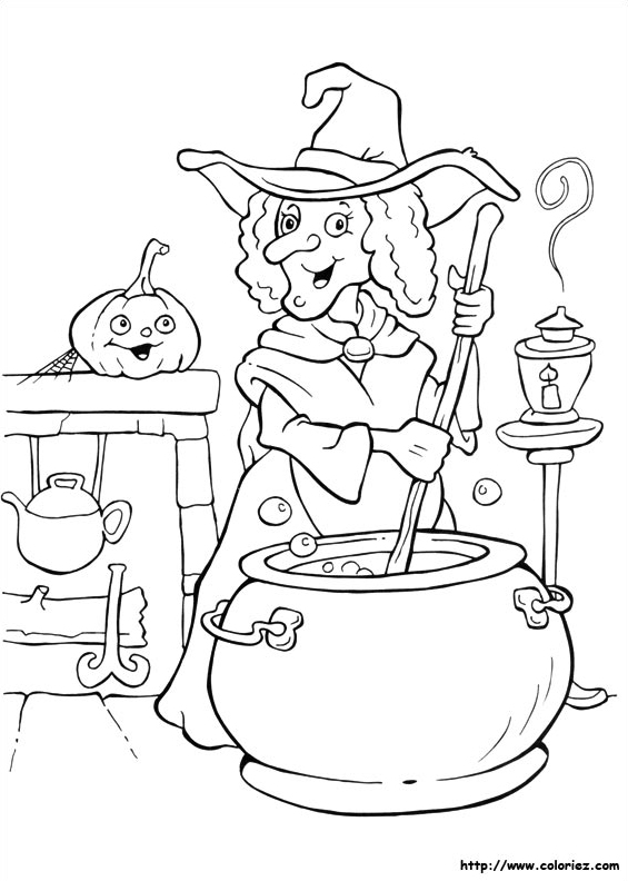 Sorcière et son chaudron