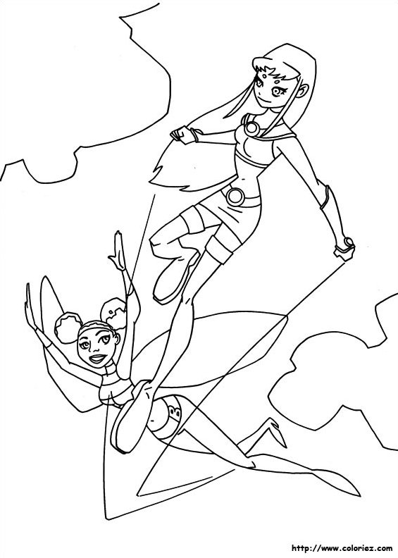 Starfire qui vole