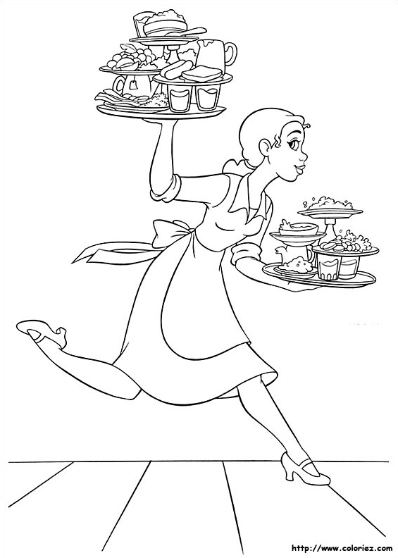 Tiana serveuse au Duke's Dinner