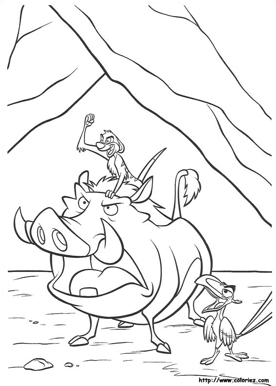 Timon Pumbaa et Zazu