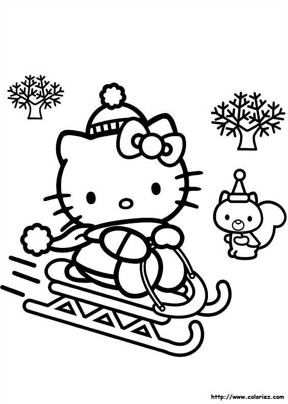 Traineau de Noël d'Hello Kitty