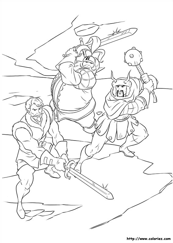 Trois guerriers