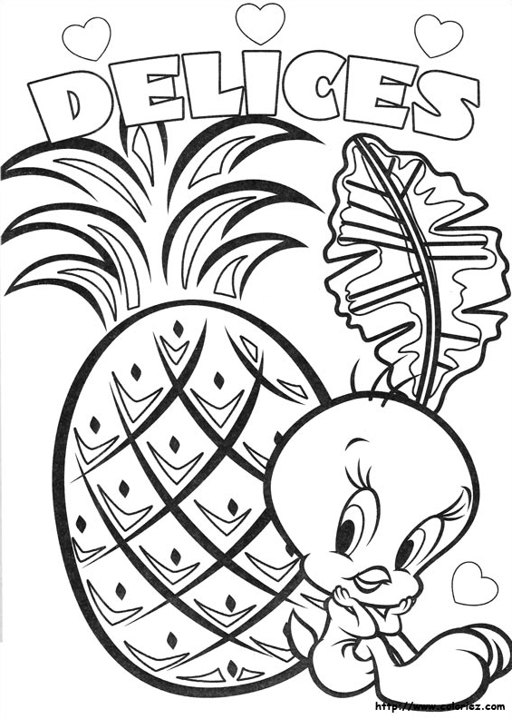 Tweety aime l'ananas