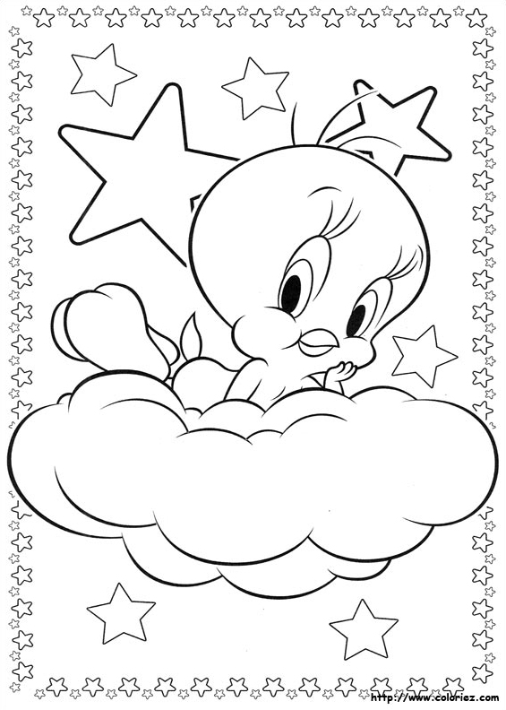 Tweety sur un nuage