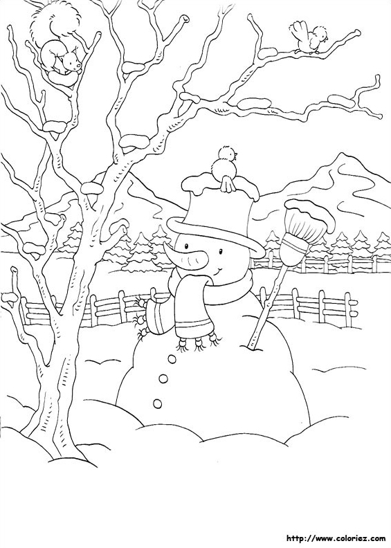 Un bonhomme de neige