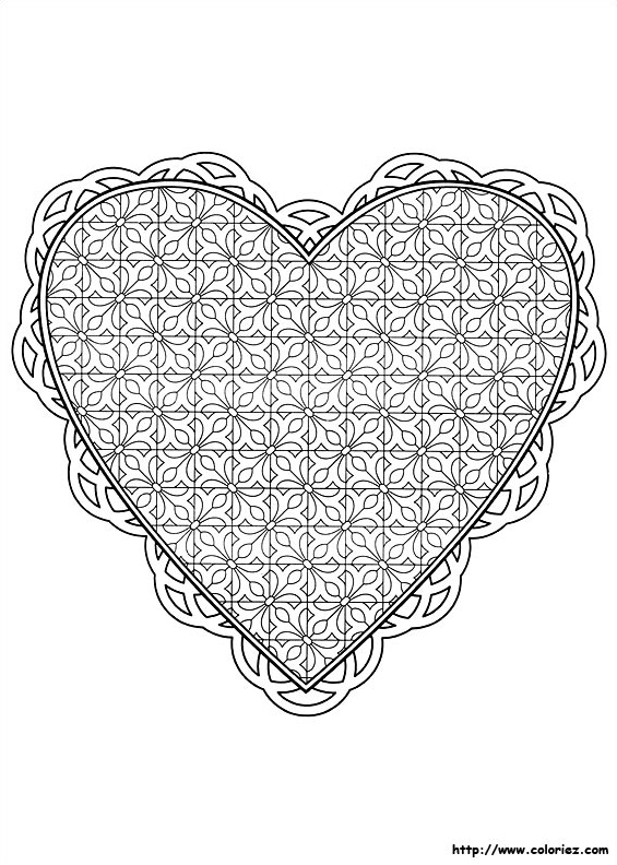 Un coeur à  colorier