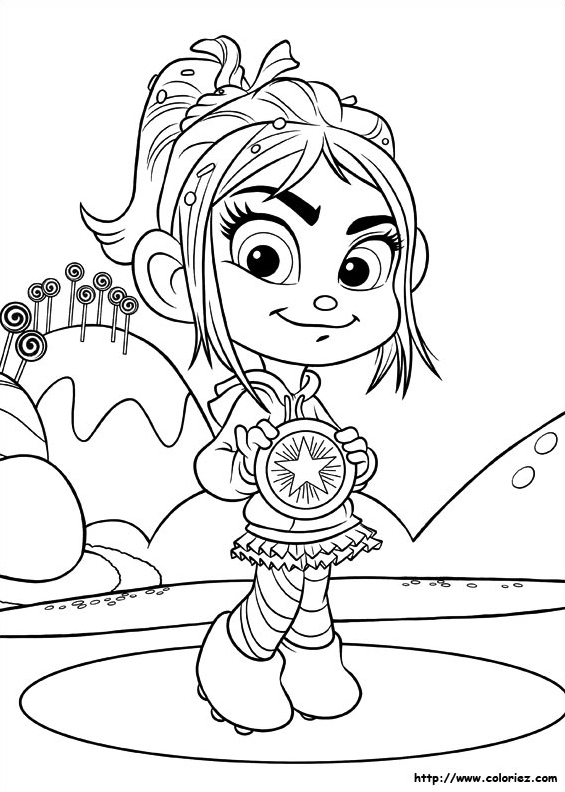 Vanellope dérobe la médaille