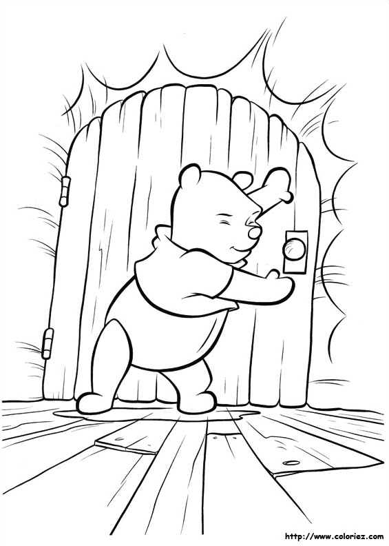 Winnie derrière la porte