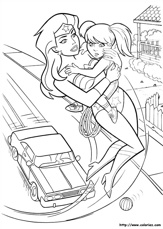 Wonder Woman et la petite fille