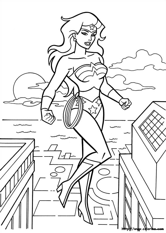 Wonder woman veille sur la ville