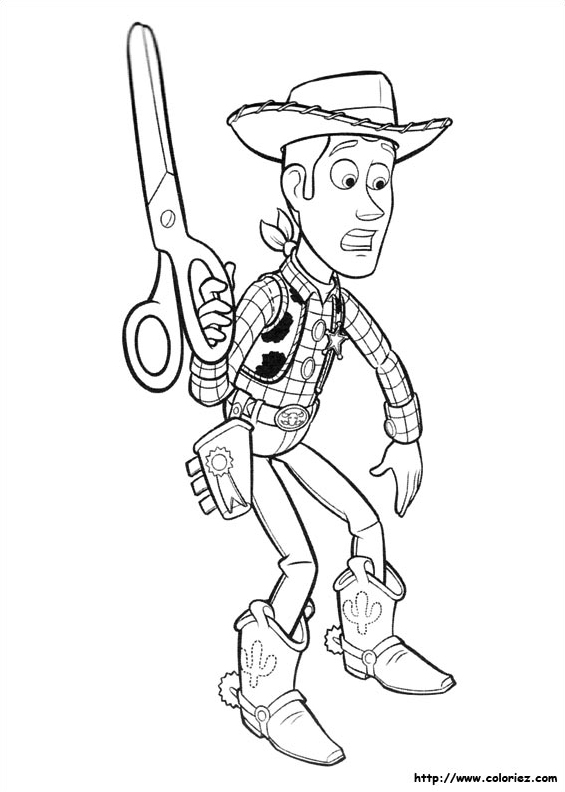 Woody et les ciseaux
