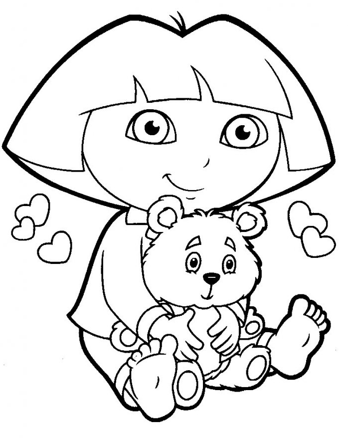 Dora aime son nounours
