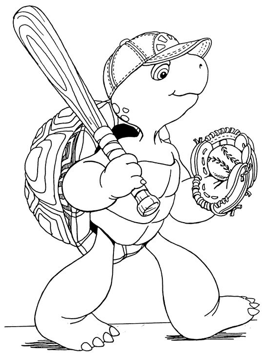 Franklin joue au baseball